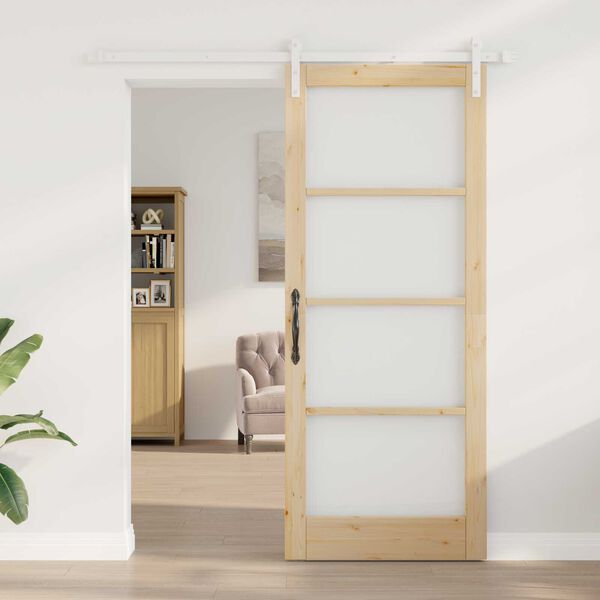 vidaXL Porta Deslizante ORKDAL Natural 86 x 211 cm