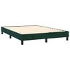 vidaXL Cama com molas/colch&atilde;o 140x190 cm veludo verde-escuro