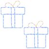vidaXL Silhuetas luminosas de Natal para janela LOVIISA 2 unid.