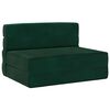 vidaXL Sof&aacute;-Cama Dobr&aacute;vel Verde Escuro 190 x 100 x 15 cm Veludo