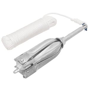 vidaXL &Acirc;ncora dobr&aacute;vel corda 12 kg ferro fundido galvanizado a quente