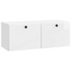 vidaXL Gabinete de TV de Parede 78,5 x 31 x 30 cm Branco Brilhante