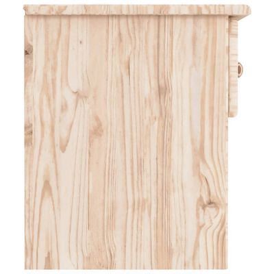 vidaXL Mesa de cabeceira ALTA 41x35x41 cm madeira de pinho maciça