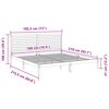 vidaXL Cama extra longa sem colch&atilde;o 180x210 cm madeira maci&ccedil;a