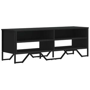 vidaXL Móvel de TV 122x34x41 cm derivados de madeira preto