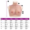 vidaXL Peitoral de silicone natural copa C