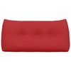 vidaXL Travesseiro para Costas Vermelho 100 x 24 x 50 cm tecido