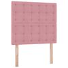 vidaXL Cama com arruma&ccedil;&atilde;o e colch&atilde;o Rosa 100 x 200 cm Veludo