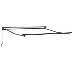 vidaXL Estrutura de Toldo Manual Ajust&aacute;vel Antracite 3 x 2,5 m A&ccedil;o