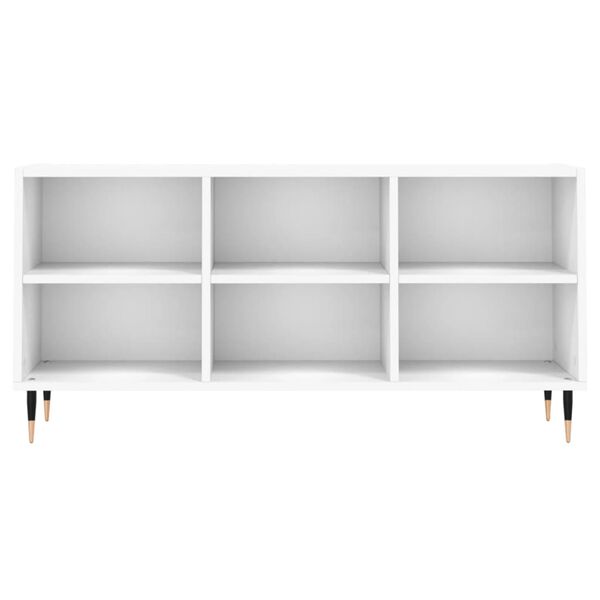 vidaXL Armário de TV 103,5x30x50 cm derivados de madeira branco