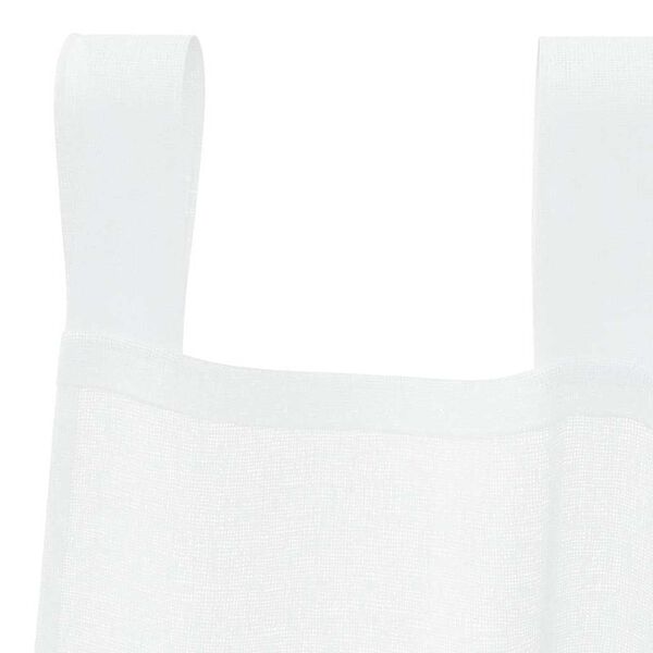 vidaXL Cortina de Voile 2 pcs Branco 140 x 140 cm Poliéster