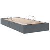 vidaXL Cama com Armazenamento Cinza Escuro 90 x 190 cm Veludo