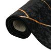 vidaXL Tapete lav&aacute;vel 80x300 cm preto e dourado