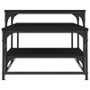 vidaXL Mesa de centro 102x60x45 cm derivados de madeira preto