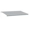 vidaXL Toldo retr&aacute;til manual 600x350 cm antracite e branco