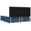 vidaXL Cama Box Spring LED com colch&atilde;o Azul 200 x 200 cm tecido