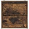 vidaXL Mesas de cabeceira de parede 2 pcs 38x34x40 cm carvalho fumado