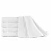 vidaXL Toalhas de m&atilde;os 5 pcs algod&atilde;o 450 g 50x100 cm branco