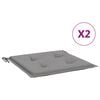 vidaXL Almofad&otilde;es p/ cadeiras jardim 2pcs 40x40x3 cm oxford cinza
