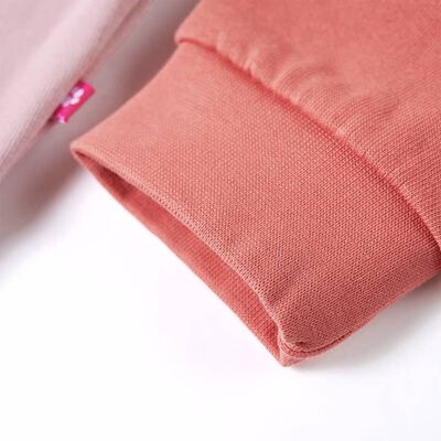 Sweatshirt para criança bloco de cor rosa 92
