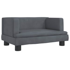vidaXL Cama para c&atilde;es 60x40x30 cm veludo cinzento-escuro