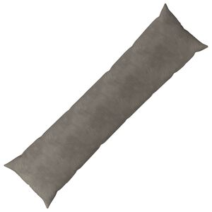 vidaXL Almofada HEERLEN Cinzento-claro 40 x 145 cm Veludo