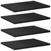 vidaXL Prateleiras para estante 4 pcs 40x30x1,5cm contraplacado preto