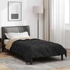 vidaXL Duvet de Ano Inteiro Preto e Taupe 220 x 140 cm Microfibra