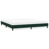 vidaXL Estrutura de cama sem colch&atilde;o 180x220 cm veludo verde-escuro