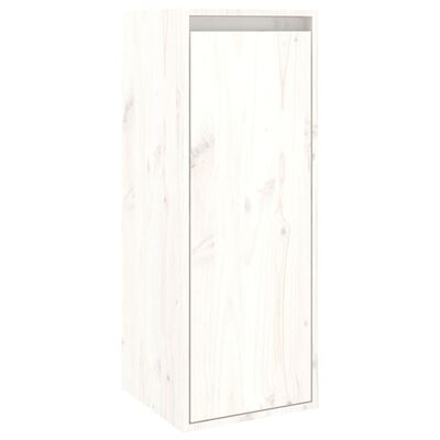 vidaXL Armário de parede 30x30x80 cm madeira de pinho maciça branco