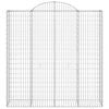 vidaXL Cestos gabi&atilde;o arqueados 11 pcs 200x50x200/220 ferro galvanizado