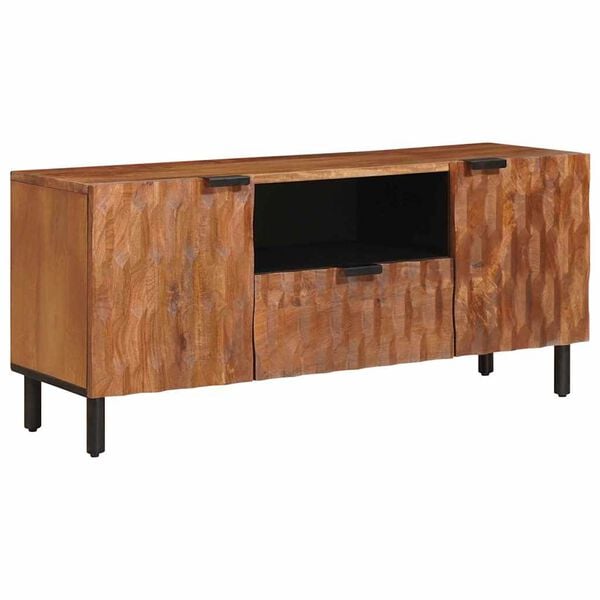 vidaXL Gabinete para TV Acabamento em Ac&aacute;cia Marrom 105 x 33,5 x 46 cm