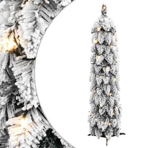 vidaXL &Aacute;rvore Natal artificial pr&eacute;-iluminada 30 LEDs e flocos de neve