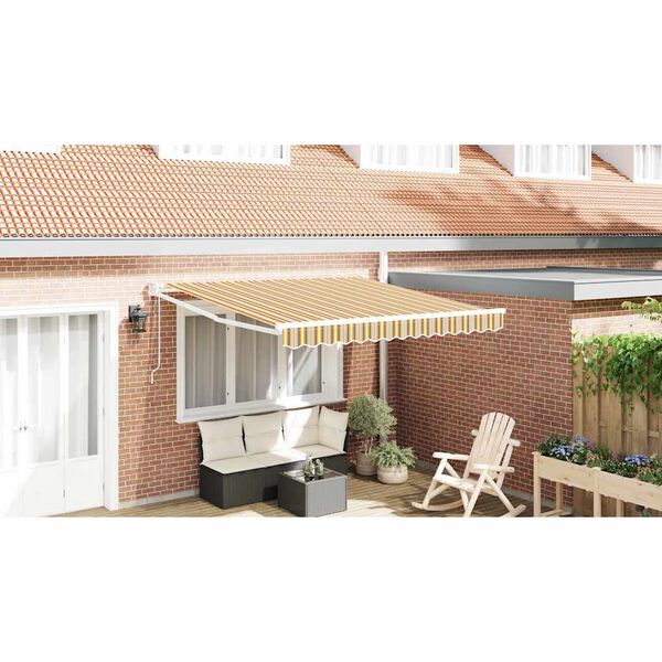 vidaXL Toldo Retr&aacute;til Multicolor 300 x 250 cm tecido