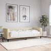 vidaXL Sofá-cama com colchão 80x200 cm tecido cor creme