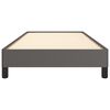 vidaXL Estrutura de cama 100x200 cm couro artificial cinzento