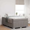 vidaXL Estrutura da Cama Cinzento-acastanhado 120 x 200 cm tecido