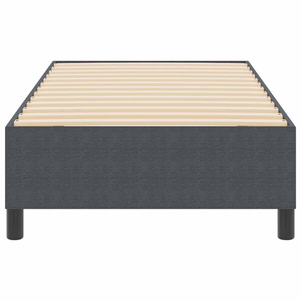 vidaXL Estrado de cama plataforma Cinza Escuro 80 x 200 cm tecido