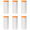 vidaXL Folha de Poeira com Fita Adesiva 6 pcs 270 x 1600 cm HDPE
