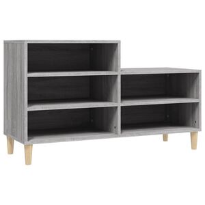 vidaXL Sapateira 102x36x60 cm derivados de madeira cinzento sonoma