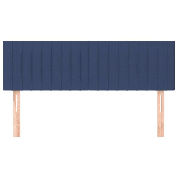 vidaXL Cabeceiras azul 144x5x78/88 cm tecido