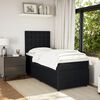 vidaXL Cama com molas/colch&atilde;o 90x200 cm veludo preto