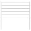 vidaXL Cabeceira de cama 80 cm metal branco