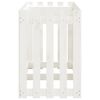 vidaXL Canteiro elevado c/design cerca 150x50x70 pinho maciço branco
