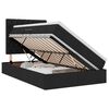 vidaXL Cama com arruma&ccedil;&atilde;o e colch&atilde;o Preto 120 x 200 cm tecido