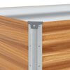vidaXL Canteiro de jardim elevado 290 x 50 x 68 cm A&ccedil;o Galvanizado