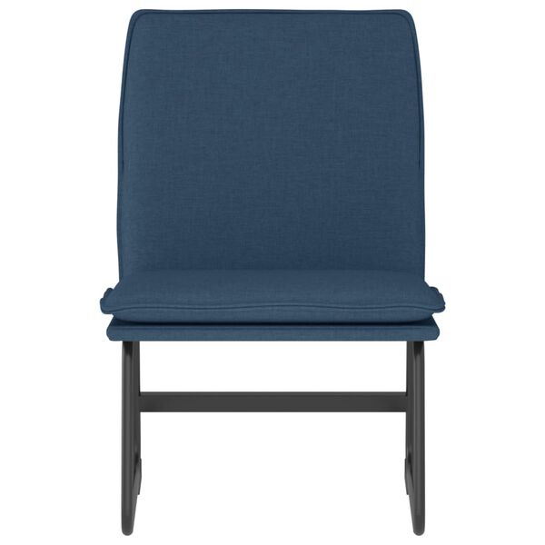 vidaXL Cadeira lounge 52x75x76 cm tecido azul