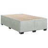 vidaXL Cama boxspring c/ colch&atilde;o 120x200 cm veludo cinzento-claro