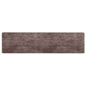 vidaXL Passadeira MARSA Cinzento 80 x 450 cm Poli&eacute;ster e PVC
