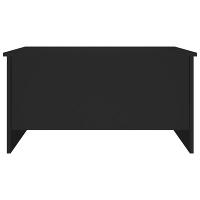 vidaXL Mesa de centro 80x55,5x41,5 cm madeira processada preto